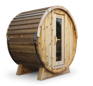 Experience the Serenity of Sisu Saunas and their Exceptional Amish-Made 6' Barrel Saunas