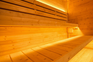 4-6 Person Traditional Square Steam Sauna: Solid Wood Core with Aluminum - Alloy - Tiled Sides and Roof