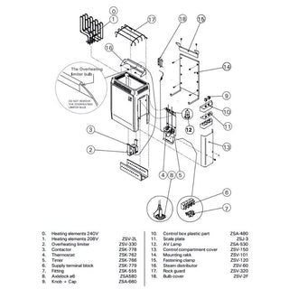 Harvia FH101 or SPZSV-330 Sauna High Limit Control