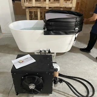 Cold Water Therapy 1 Person Oval Shape Ice Bath Chiller Machine Cold Plunge Ice Bath Anyi Health