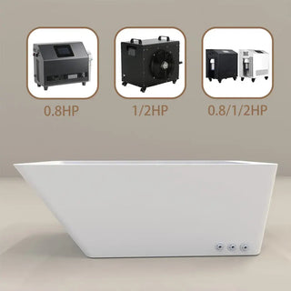 Rectangular Cold Plunge Tub Soaking Bathtub Acrylic Freestanding Ice Bath Tub Anyi Health