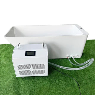 Rectangular Cold Plunge Tub Soaking Bathtub Acrylic Freestanding Ice Bath Tub Anyi Health