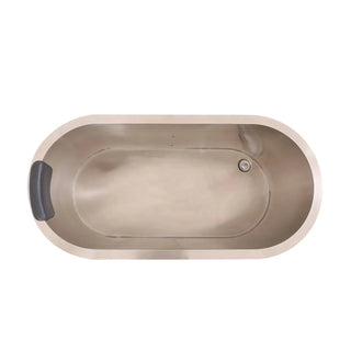 U-Shaped Red Cedar Ice Bath Tub – Ergonomic Cold Plunge Spa Barrel for Cold Water Therapy, Athlete Recovery & Home Wellness, Natural Wooden Wellness Tub HELIUS