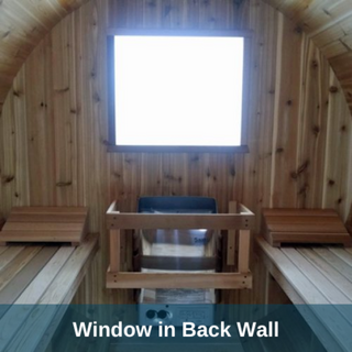 Dundalk LeisureCraft Clear Cedar Mini POD 3-4 Person Sauna