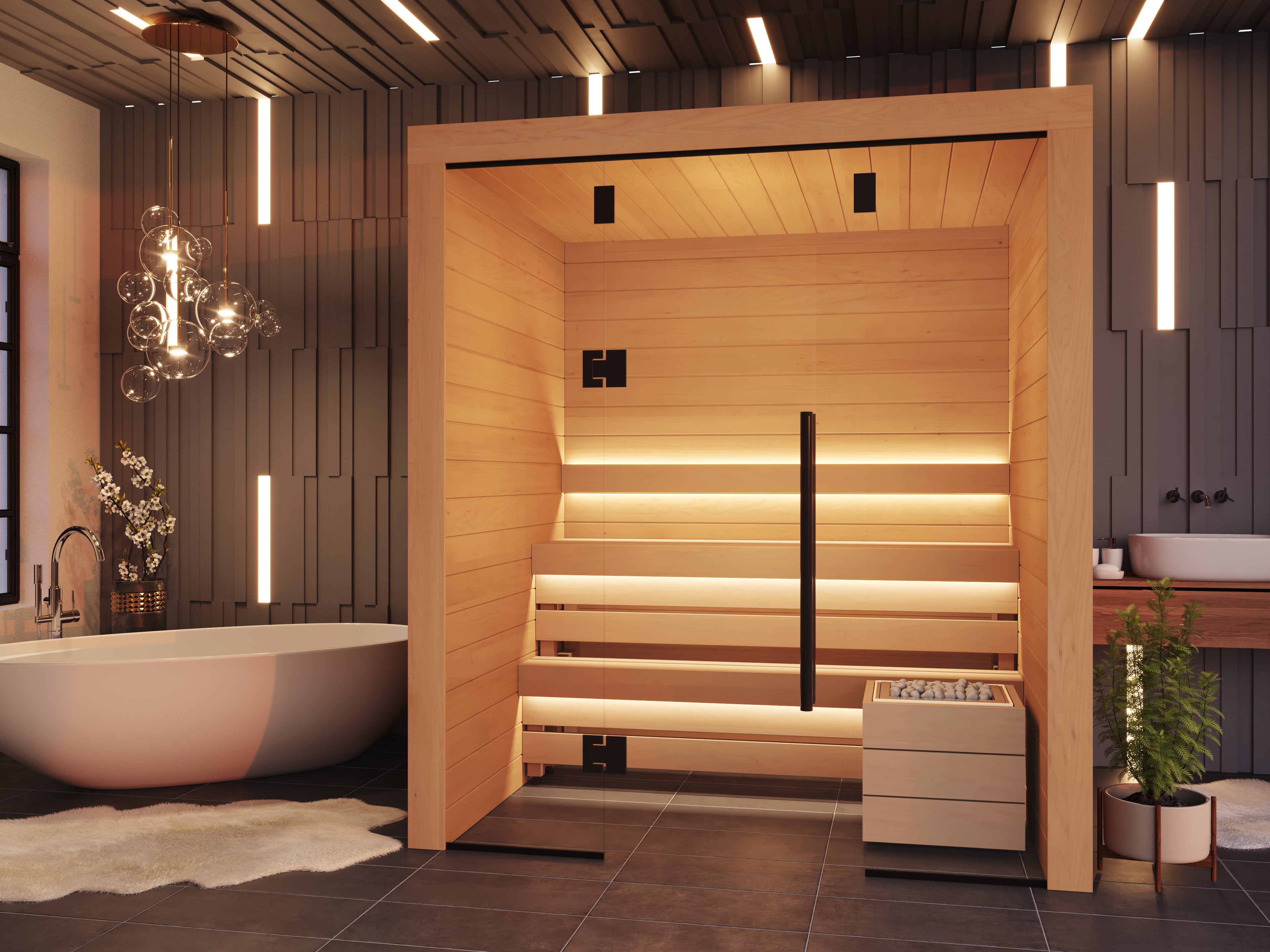 Kuut Kuut Otto 3-Person Indoor Traditional Sauna | Sauna Shield