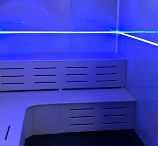 Am-Finn Custom Steam Room and Generator 14 - Custom-built steam room with high-quality construction and dual steam generators, offering a premium and customizable steam bathing experience.