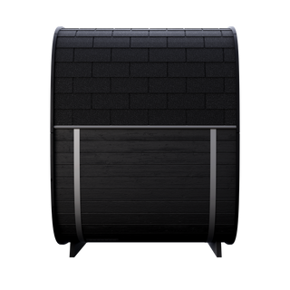Leil Saunas 4-Person Black Cube in Thermowood