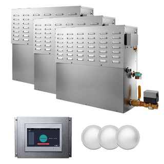 Mr. Steam CX Commercial Steam Room System With Generator, Integrated Control, and Steamhead