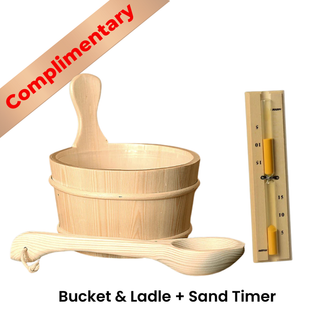 Pacific Red Cedar 3-Person Full Spectrum Hybrid Outdoor Sauna