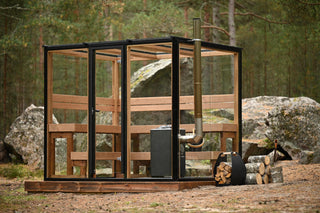 Modern Class 4-6 Person Cube Glass Sauna