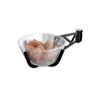 EOS Aromatherapy Trophy + Himalayan Salt Rocks Heat-Resistant Quartz Glass/Black 14-948132