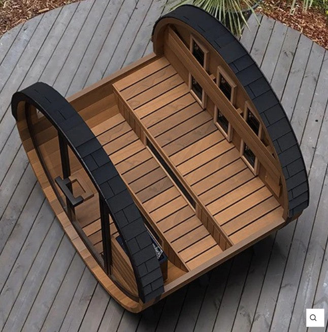 Finnmark 4-Person FD-6 Combo Hybrid Barrel Sauna