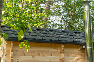 Dundalk LeisureCraft Canadian Timber Georgian 5-6 Person Cabin Sauna with Changeroom