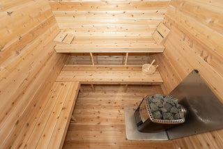 Dundalk LeisureCraft Canadian Timber Georgian 5-6 Person Cabin Sauna with Changeroom