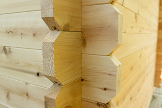Dundalk LeisureCraft Canadian Timber Georgian 5-6 Person Cabin Sauna with Changeroom