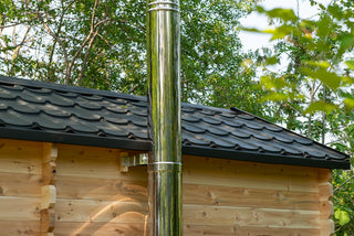 Dundalk LeisureCraft Canadian Timber Georgian 5-6 Person Cabin Sauna with Changeroom