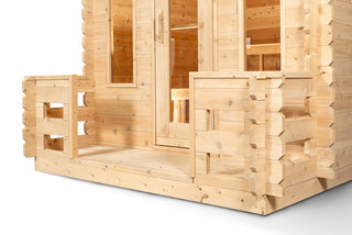 Dundalk Leisure Georgian Cabin Sauna with Porch CTC88PW