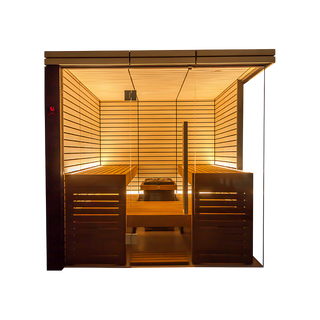 Harvia Lindea View - Thermo-Lime Wood, 2-6 Person, Indoor Sauna