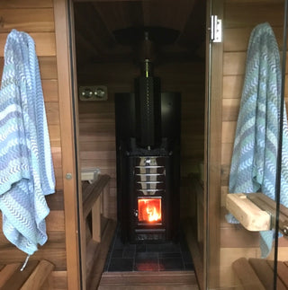 Harvia M3 Wood Burning Stove and Chimney Install Kit