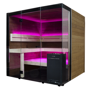 Harvia Block - Rustic Adler, 2-6 Person, Indoor Sauna