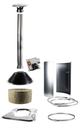 Harvia WHP-ASSYM Steel Chimney Symmetric Accessory Kit | Steel
