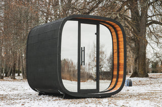 Thermal Spruce 5-Person Round Cube Mini Sauna