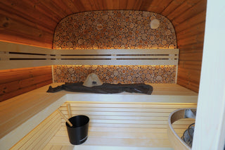 Thermal Spruce 5-Person Round Cube Mini Sauna