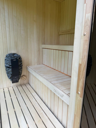 Jonas S 4-Person Traditional Insulated Sauna Cube