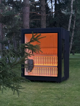 Jonas L 6-8 Person Traditional Insulated Sauna Cube
