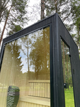 Jonas L 6-8 Person Traditional Insulated Sauna Cube