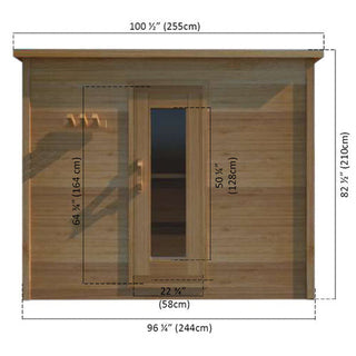 Dundalk LeisureCraft Knotty Cedar Indoor Cabin Sauna