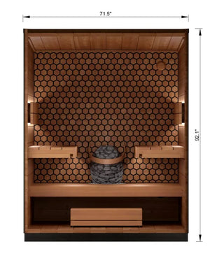 Leil Saunas 2-3 Person Viva Sauna in Thermowood