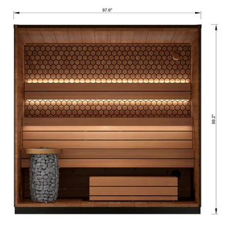 Leil Saunas 5-Person Viva Sauna in Thermowood