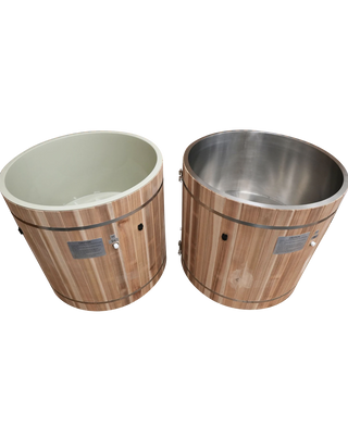 Pacific Cedar Plunge Tub 3 - Elegant and durable plunge tub made from premium cedar wood, with a spacious interior and classic design, ideal for relaxing soaks and enhancing outdoor spaces.