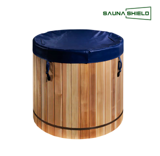 Pacific Cedar Plunge Tub - Elegant and robust plunge tub made from high-quality cedar wood, featuring a spacious design and classic round shape, perfect for luxurious outdoor soaks and enhancing relaxation spaces.