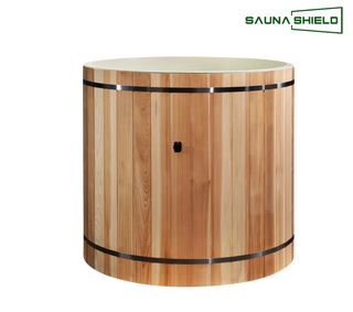 Pacific Cedar Plunge Tub - Stylish plunge tub made from premium cedar wood, featuring a spacious and elegant design, ideal for relaxing soaks and adding a touch of luxury to outdoor settings.