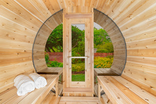 Dundalk LeisureCraft Canadian Timber Tranquility 3-4 Person Barrel Sauna CTC2345