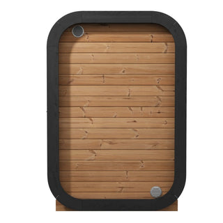 SaunaLife 2-Person Panorama Cube Sauna in Thermal Spruce