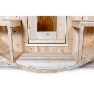 Dundalk LeisureCraft Canadian Timber Serenity 3-4 Person Barrel Sauna CTC2245W