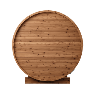 Thermory 60 Series Barrel Sauna 24e3a750cfa8 - Elegant barrel sauna with a modern cylindrical shape, featuring advanced heating technology .