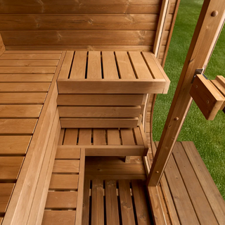 Nordic Eclipse 2-Person Cube Sauna in Thermal Spruce