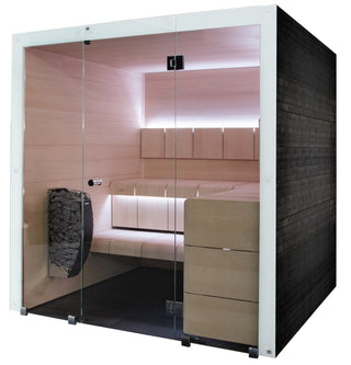Harvia Ventura - Black Stained Spruce, 4-6 Person, Indoor Sauna