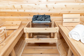 Dundalk LeisureCraft Canadian Timber Tranquility 3-4 Person Barrel Sauna CTC2345
