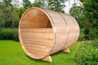 Dundalk LeisureCraft Canadian Timber Tranquility 3-4 Person Barrel Sauna CTC2345