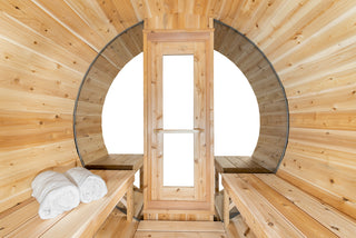 Dundalk LeisureCraft Canadian Timber Tranquility 3-4 Person Barrel Sauna CTC2345