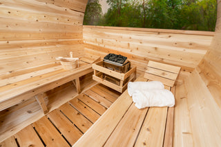 Dundalk LeisureCraft Canadian Timber Tranquility 3-4 Person Barrel Sauna CTC2345